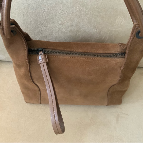 Authentic Gucci Brown Suede Hobo Handbag🤎 - Picture 15 of 16